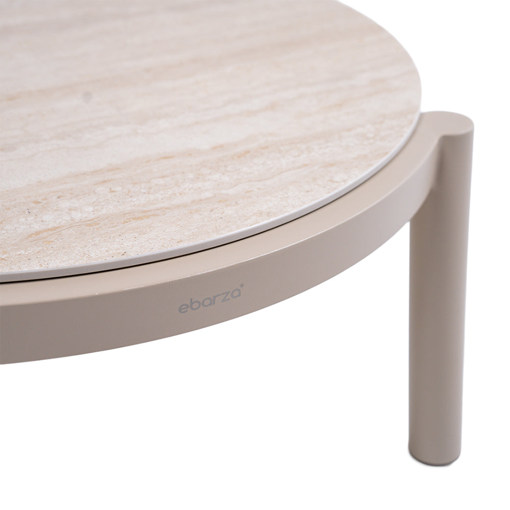 LILLE COFFEE TABLE WITH CERAMIC TOP (S) - AT2030N63CER(S) -  Outdoor Tables - ebarza Furniture UAE | Shop Modern Furniture in Abu Dhabi & Dubai - مفروشات ايبازرا في الامارات | تسوق اثاث عصري وديكورات مميزة في دبي وابوظبي