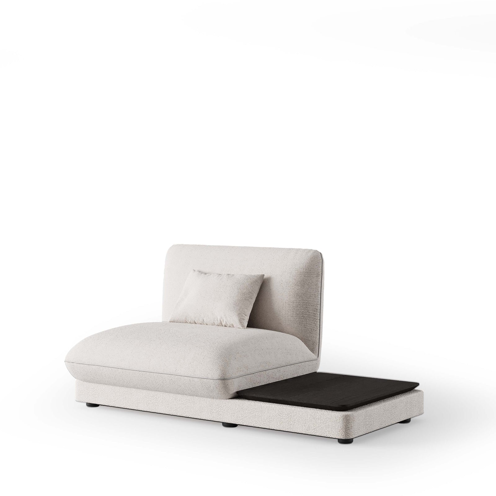 Loretta Single Module With Coffee Table YOLRTA-SMNAX -  Sofas - ebarza Furniture UAE | Shop Modern Furniture in Abu Dhabi & Dubai - مفروشات ايبازرا في الامارات | تسوق اثاث عصري وديكورات مميزة في دبي وابوظبي