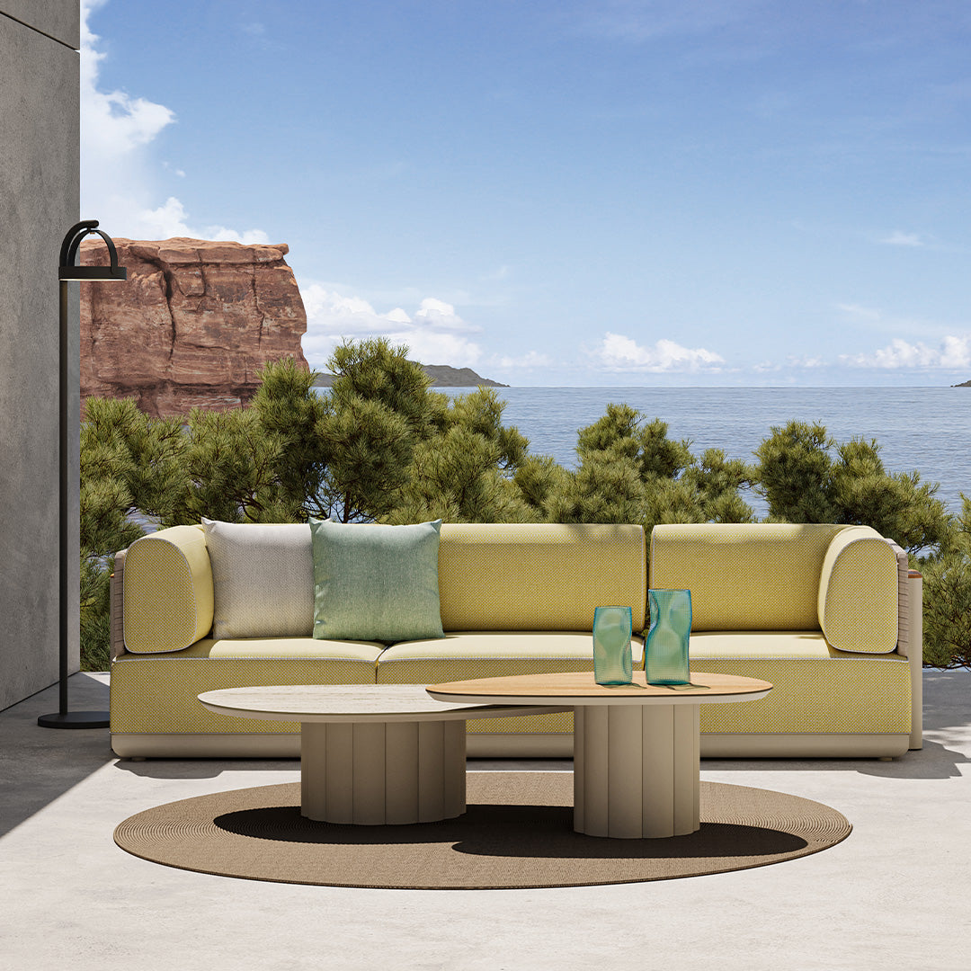Lotus Outdoor Coffee Table KT8602H63HPL-High -  Outdoor Tables | طاولة قهوة لوتس خارجية - ebarza Furniture UAE | Shop Modern Furniture in Abu Dhabi & Dubai - مفروشات ايبازرا في الامارات | تسوق اثاث عصري وديكورات مميزة في دبي وابوظبي