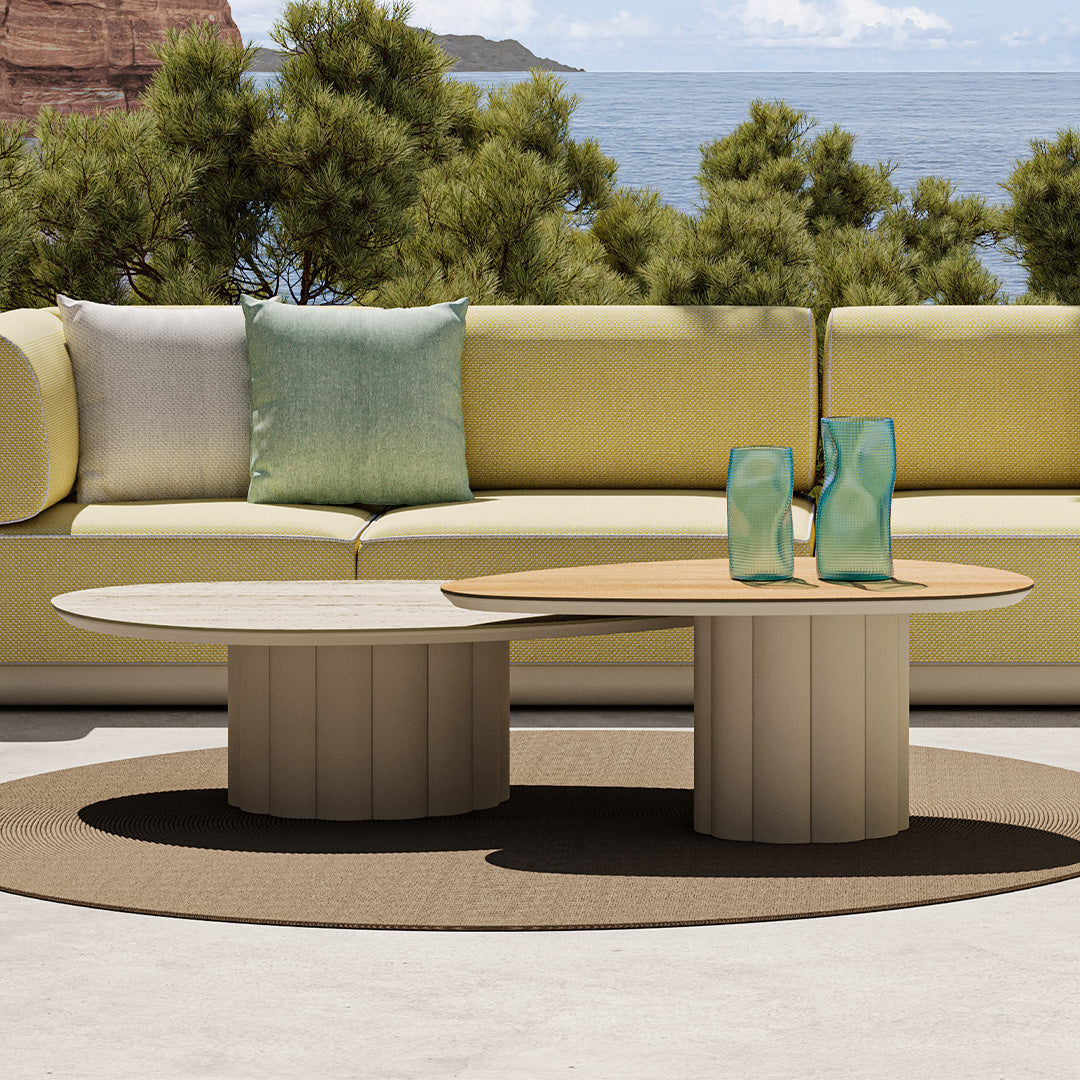 Lotus Outdoor Coffee Table KT8602H63HPL-High -  Outdoor Tables | طاولة قهوة لوتس خارجية - ebarza Furniture UAE | Shop Modern Furniture in Abu Dhabi & Dubai - مفروشات ايبازرا في الامارات | تسوق اثاث عصري وديكورات مميزة في دبي وابوظبي