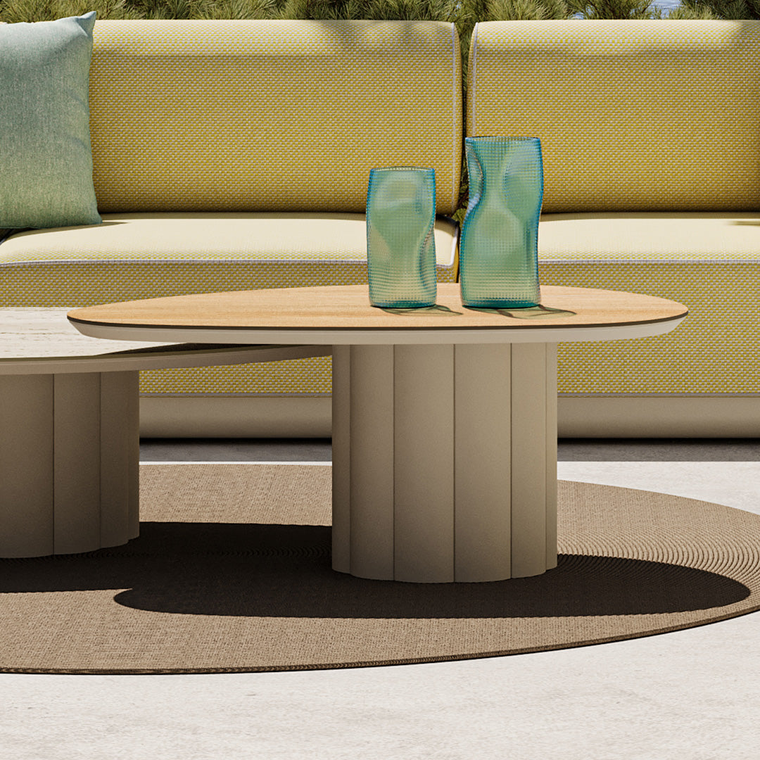 Lotus Outdoor Coffee Table KT8602H63HPL-High -  Outdoor Tables | طاولة قهوة لوتس خارجية - ebarza Furniture UAE | Shop Modern Furniture in Abu Dhabi & Dubai - مفروشات ايبازرا في الامارات | تسوق اثاث عصري وديكورات مميزة في دبي وابوظبي
