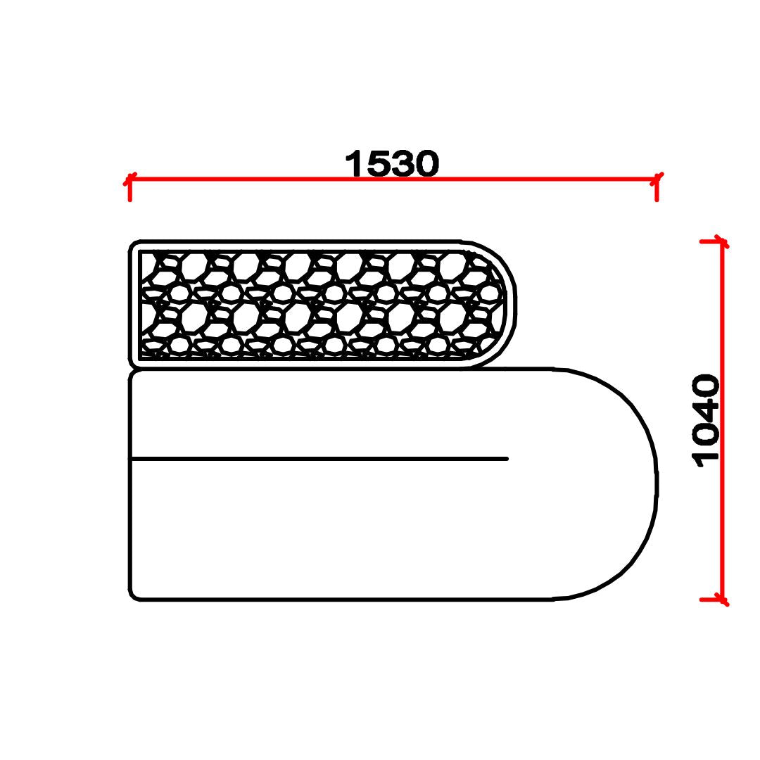 Laisi 2-Seater Mirroring Module Without Back - SF238-E -  Sofas - ebarza Furniture UAE | Shop Modern Furniture in Abu Dhabi & Dubai - مفروشات ايبازرا في الامارات | تسوق اثاث عصري وديكورات مميزة في دبي وابوظبي