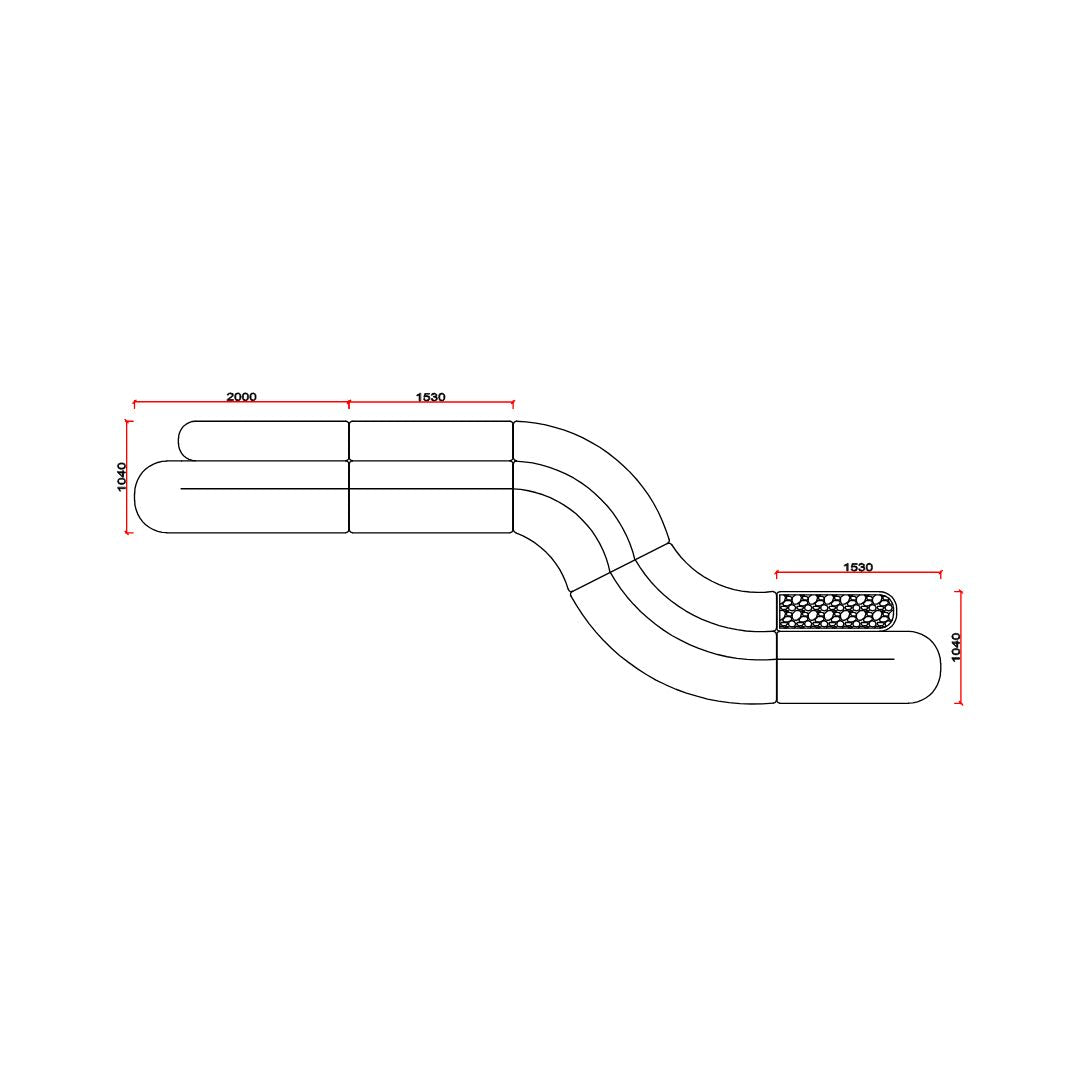 Laisi 90 Degree Corner Module With Short Back - SF238-D -  Sofas - ebarza Furniture UAE | Shop Modern Furniture in Abu Dhabi & Dubai - مفروشات ايبازرا في الامارات | تسوق اثاث عصري وديكورات مميزة في دبي وابوظبي