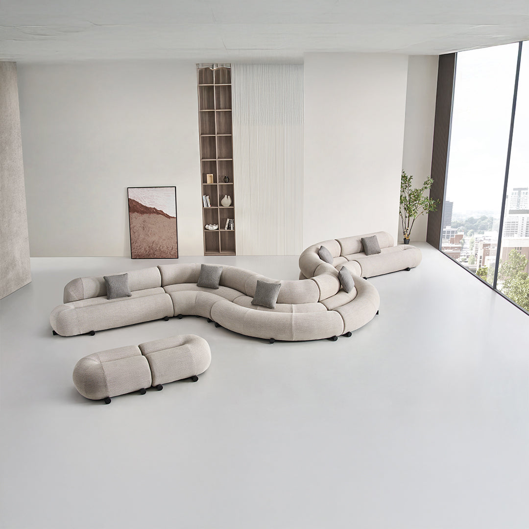 Laisi 2-Seater Module With 2/3 Back(right side) - SF238 - A -  Sofas - ebarza Furniture UAE | Shop Modern Furniture in Abu Dhabi & Dubai - مفروشات ايبازرا في الامارات | تسوق اثاث عصري وديكورات مميزة في دبي وابوظبي