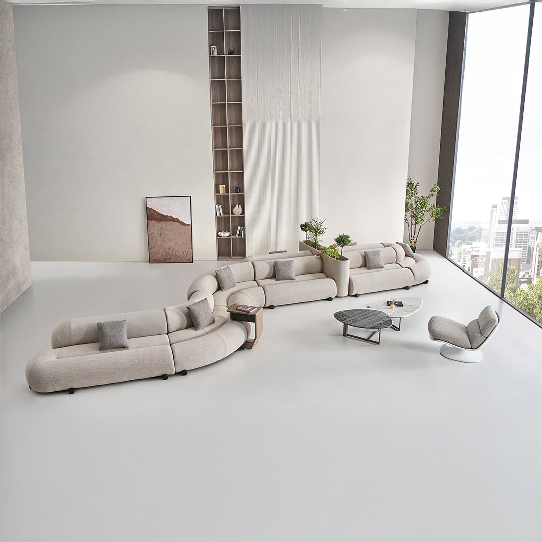 Laisi 90 Degree Corner Module With Short Back - SF238-D -  Sofas - ebarza Furniture UAE | Shop Modern Furniture in Abu Dhabi & Dubai - مفروشات ايبازرا في الامارات | تسوق اثاث عصري وديكورات مميزة في دبي وابوظبي