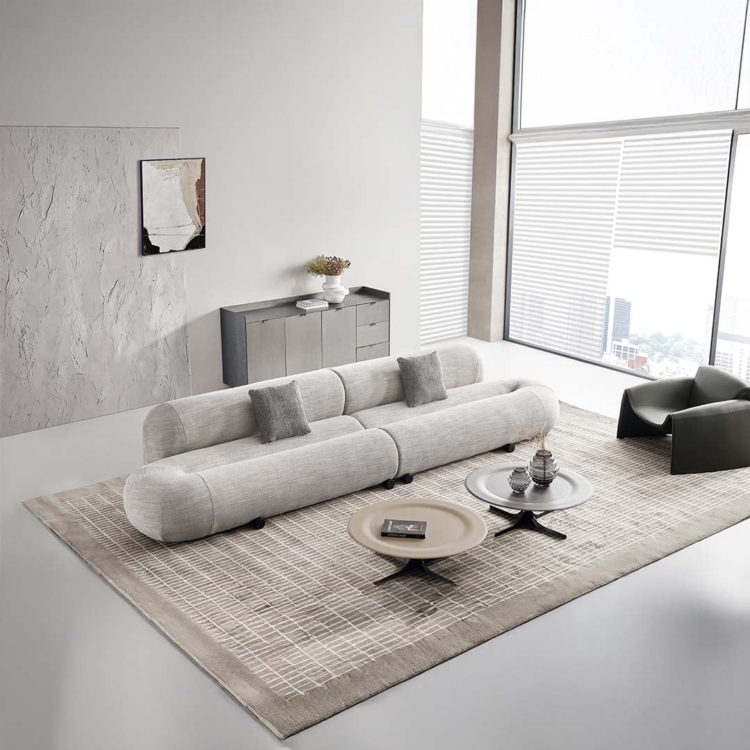 Laisi 2-Seater Mirroring Module With 2/3 Back(Left side) - SF238-F -  Sofas - ebarza Furniture UAE | Shop Modern Furniture in Abu Dhabi & Dubai - مفروشات ايبازرا في الامارات | تسوق اثاث عصري وديكورات مميزة في دبي وابوظبي