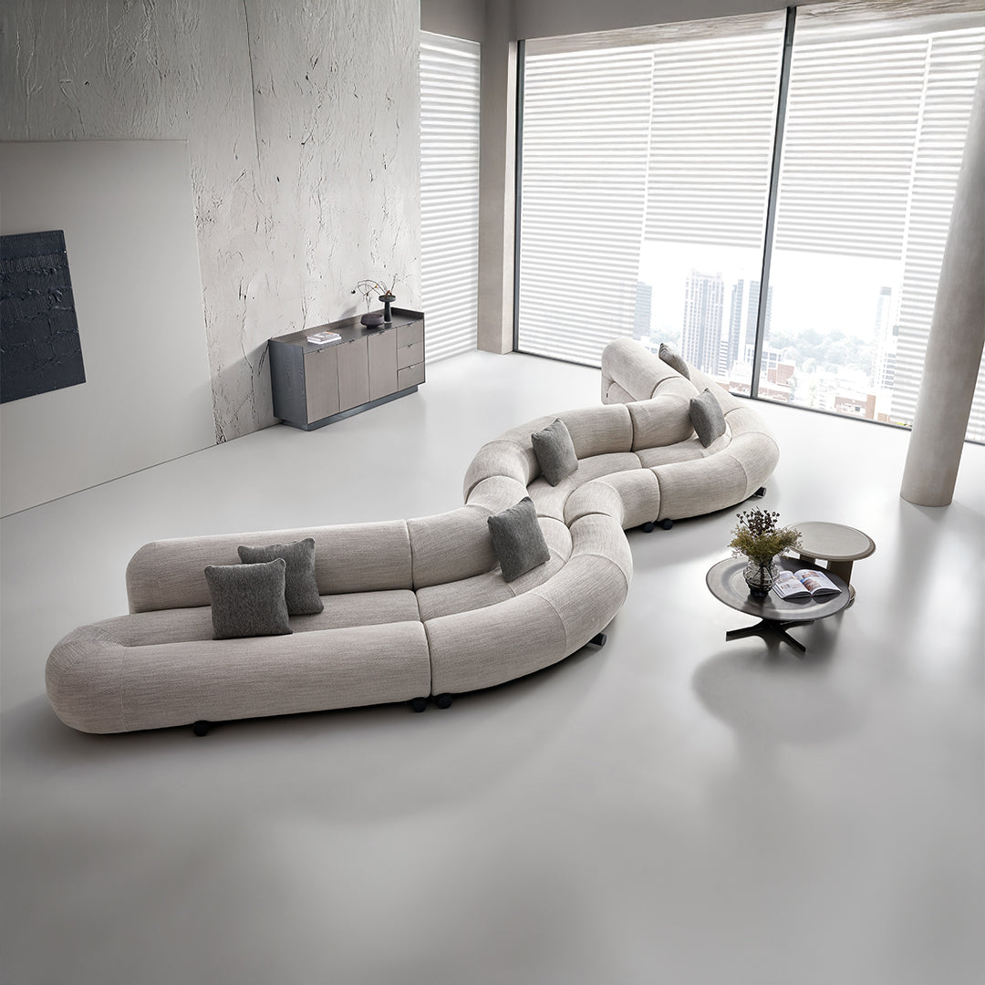 Laisi 90 Degree Corner Module With Short Back - SF238-D -  Sofas - ebarza Furniture UAE | Shop Modern Furniture in Abu Dhabi & Dubai - مفروشات ايبازرا في الامارات | تسوق اثاث عصري وديكورات مميزة في دبي وابوظبي