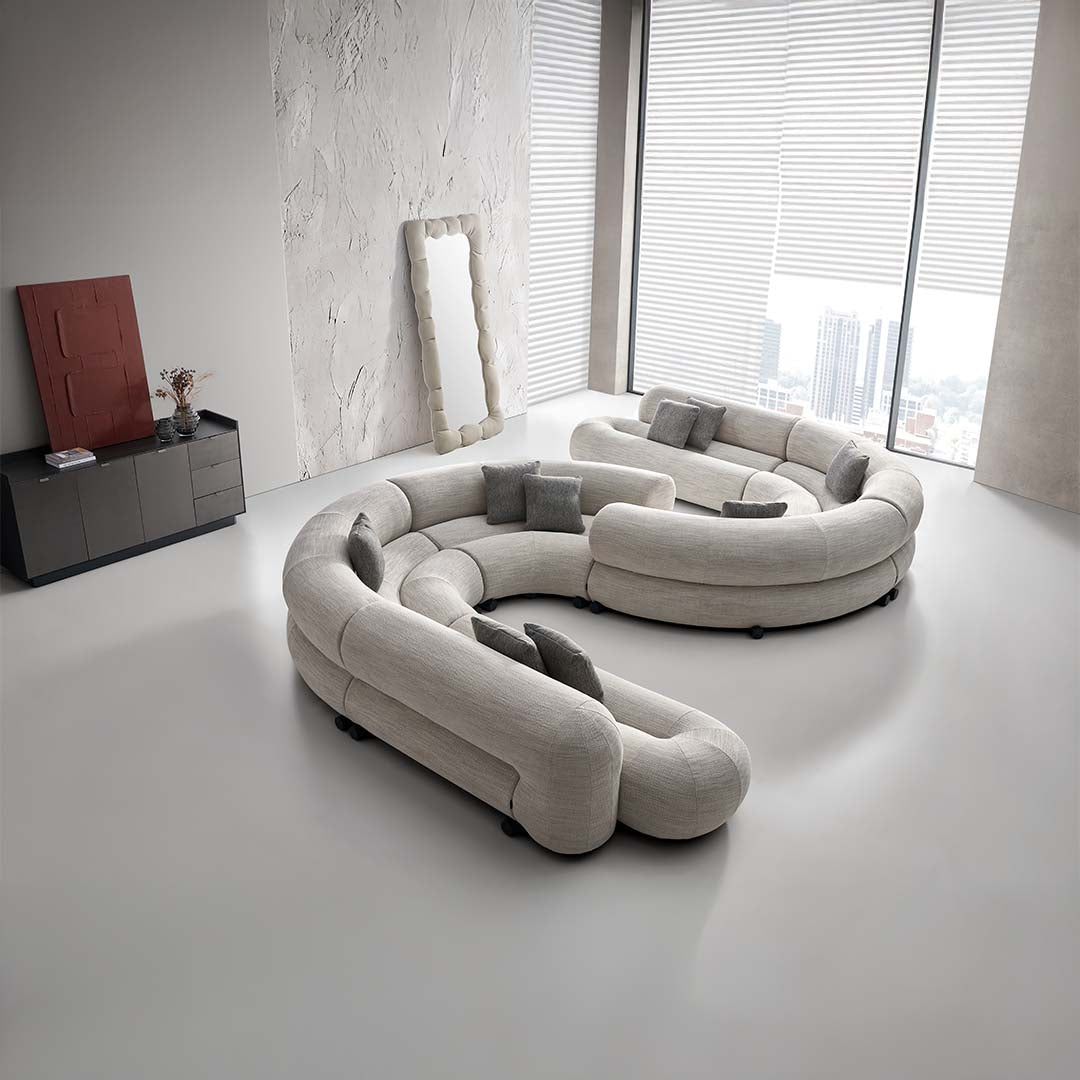 Microfiber Leather Mirror - AC011 -  Mirrors - ebarza Furniture UAE | Shop Modern Furniture in Abu Dhabi & Dubai - مفروشات ايبازرا في الامارات | تسوق اثاث عصري وديكورات مميزة في دبي وابوظبي