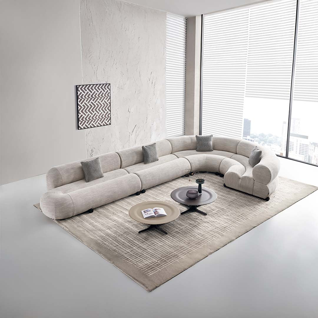 Laisi 2-Seater Module With 2/3 Back(right side) - SF238 - A -  Sofas - ebarza Furniture UAE | Shop Modern Furniture in Abu Dhabi & Dubai - مفروشات ايبازرا في الامارات | تسوق اثاث عصري وديكورات مميزة في دبي وابوظبي