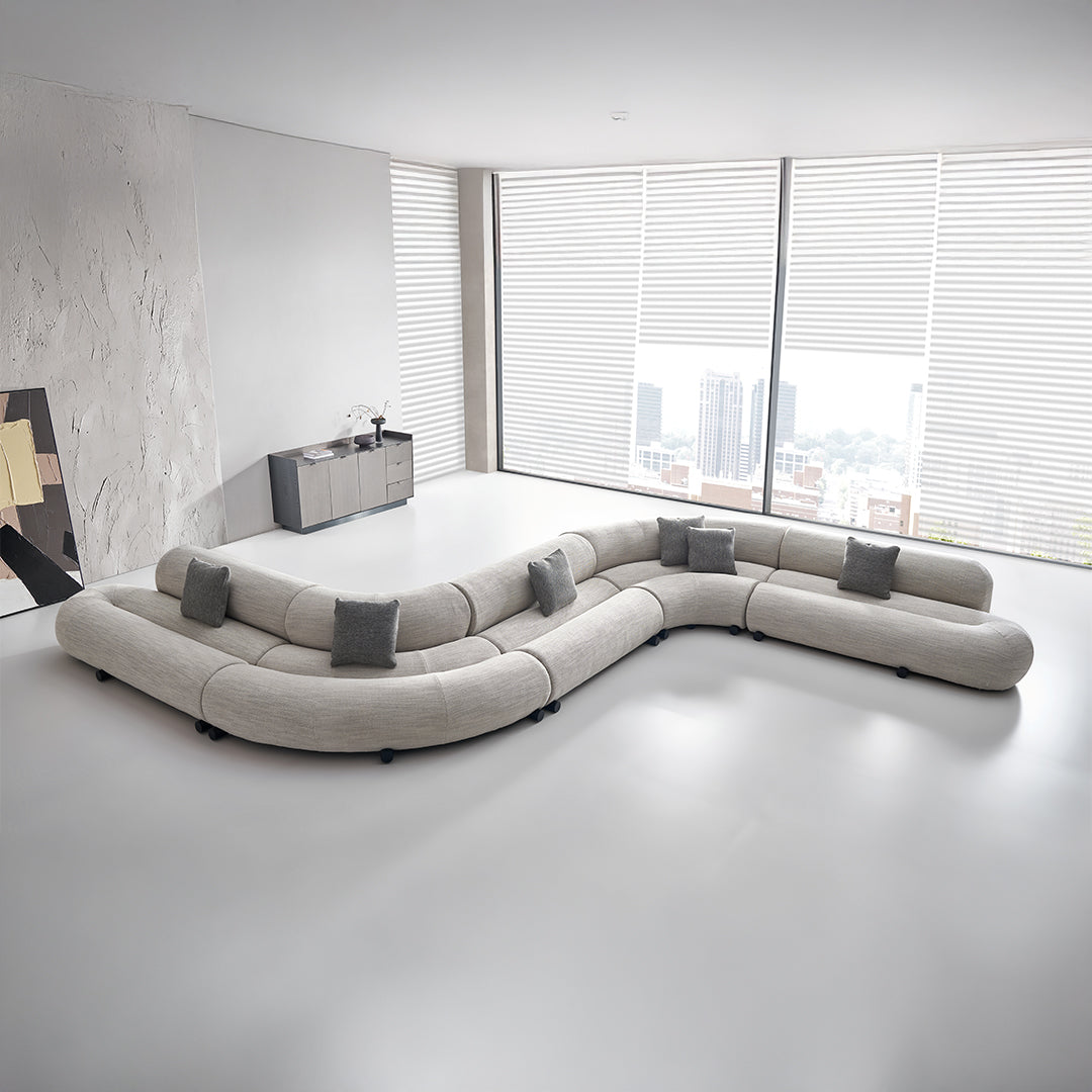 Laisi 90 Degree Corner Module With Long Back -  SF238-C -  Sofas - ebarza Furniture UAE | Shop Modern Furniture in Abu Dhabi & Dubai - مفروشات ايبازرا في الامارات | تسوق اثاث عصري وديكورات مميزة في دبي وابوظبي