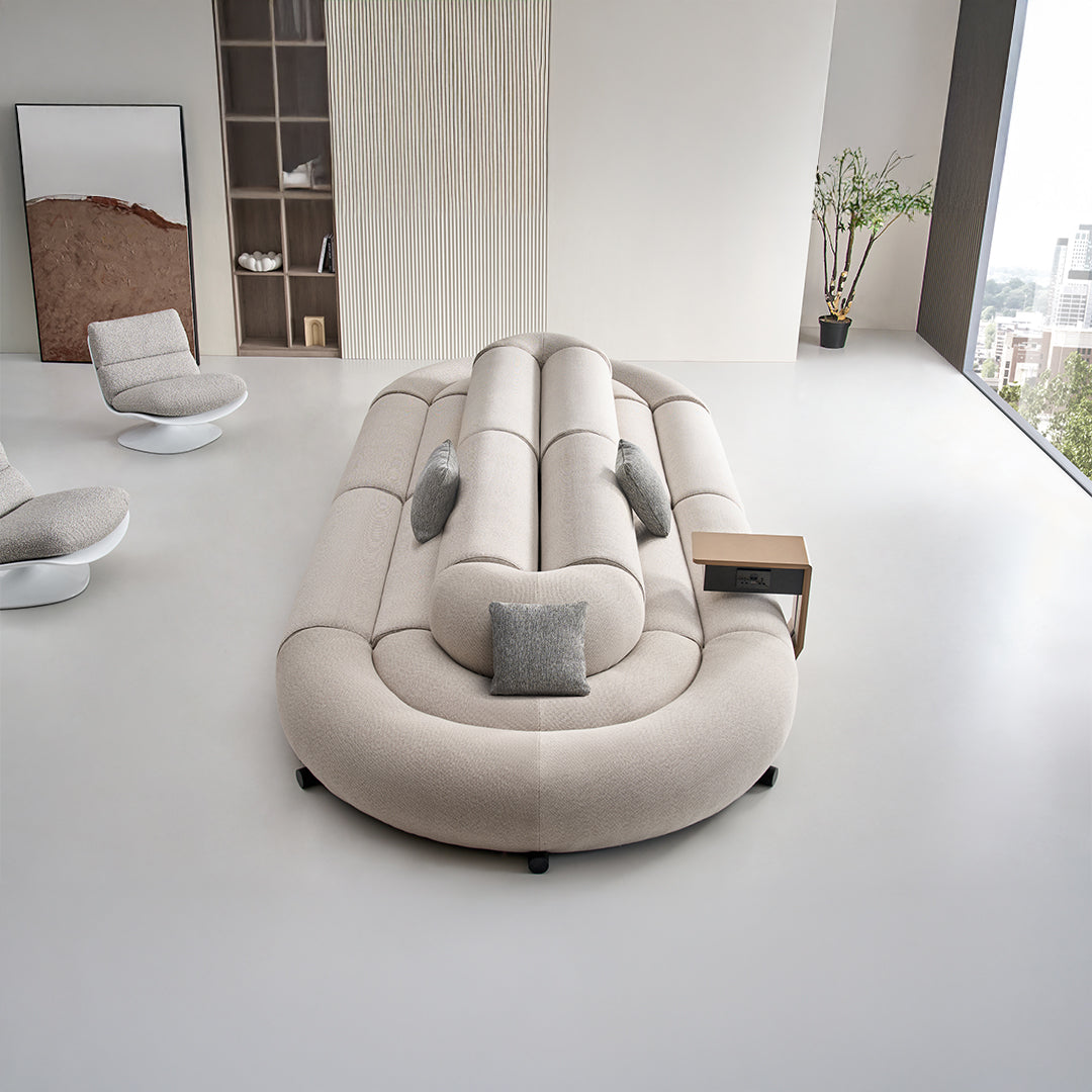 Laisi 2-Seater Mirroring Module With 2/3 Back(Left side) - SF238-F -  Sofas - ebarza Furniture UAE | Shop Modern Furniture in Abu Dhabi & Dubai - مفروشات ايبازرا في الامارات | تسوق اثاث عصري وديكورات مميزة في دبي وابوظبي