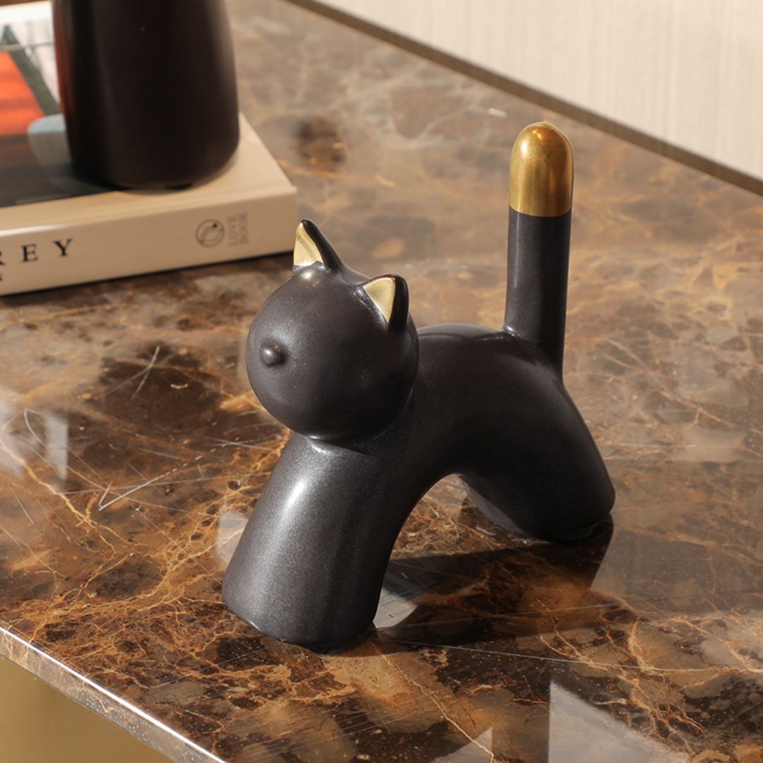 Lazy cat - FD-D24079B -  Home Decor Figurines - ebarza Furniture UAE | Shop Modern Furniture in Abu Dhabi & Dubai - مفروشات ايبازرا في الامارات | تسوق اثاث عصري وديكورات مميزة في دبي وابوظبي