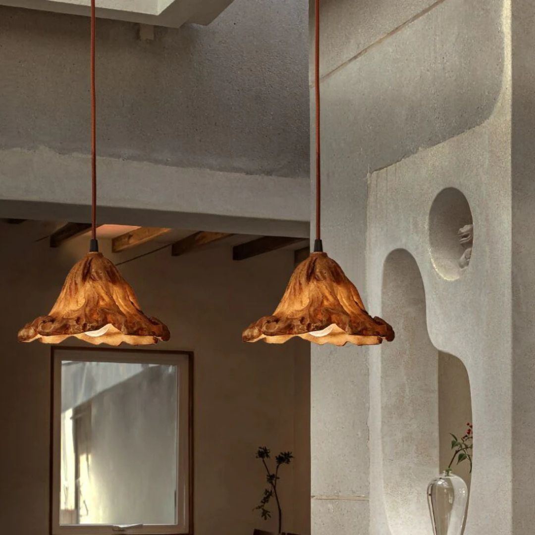 Leaf Resin Pendant Light  HTD-2421-S -  Pendant Lamps - ebarza Furniture UAE | Shop Modern Furniture in Abu Dhabi & Dubai - مفروشات ايبازرا في الامارات | تسوق اثاث عصري وديكورات مميزة في دبي وابوظبي