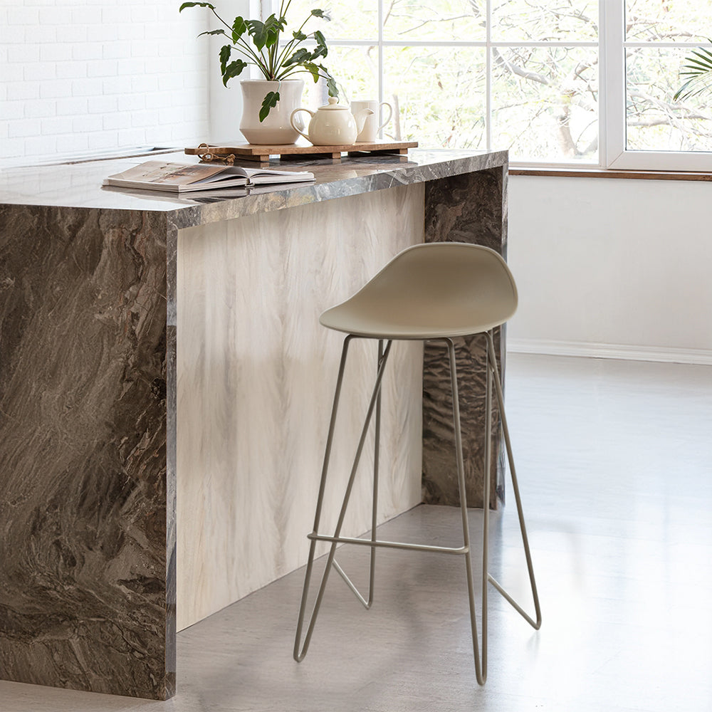 Light Brown Bar Stool PC-149B(75) -  Bar Stools - ebarza Furniture UAE | Shop Modern Furniture in Abu Dhabi & Dubai - مفروشات ايبازرا في الامارات | تسوق اثاث عصري وديكورات مميزة في دبي وابوظبي
