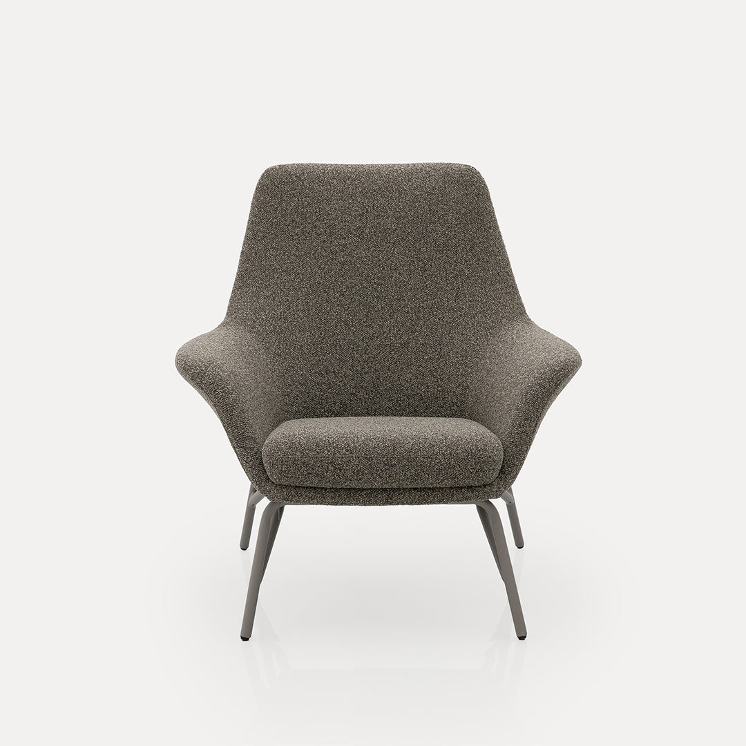 Pre-order 15 Days Delivery Lounge Chair -H-5180 - Grey -  Lounge Chairs - ebarza Furniture UAE | Shop Modern Furniture in Abu Dhabi & Dubai - مفروشات ايبازرا في الامارات | تسوق اثاث عصري وديكورات مميزة في دبي وابوظبي