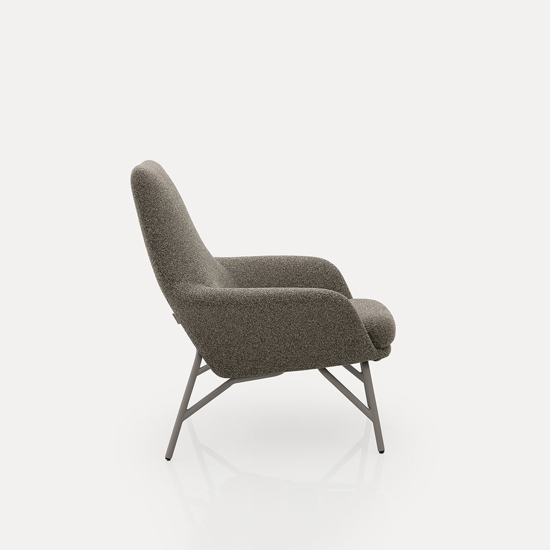 Pre-order 15 Days Delivery Lounge Chair -H-5180 - Grey -  Lounge Chairs - ebarza Furniture UAE | Shop Modern Furniture in Abu Dhabi & Dubai - مفروشات ايبازرا في الامارات | تسوق اثاث عصري وديكورات مميزة في دبي وابوظبي