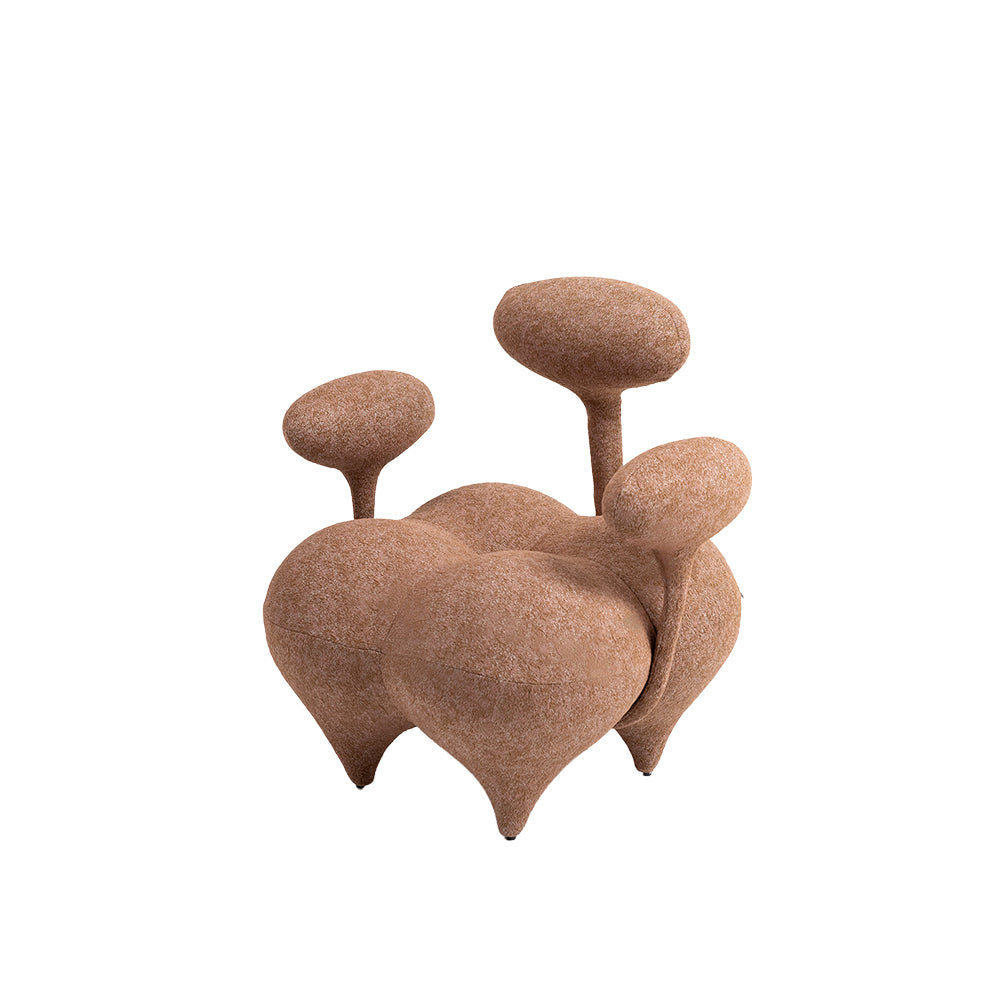 Nodus Lounge Chair PZ-666-L - Brown -  Lounge Chairs - ebarza Furniture UAE | Shop Modern Furniture in Abu Dhabi & Dubai - مفروشات ايبازرا في الامارات | تسوق اثاث عصري وديكورات مميزة في دبي وابوظبي