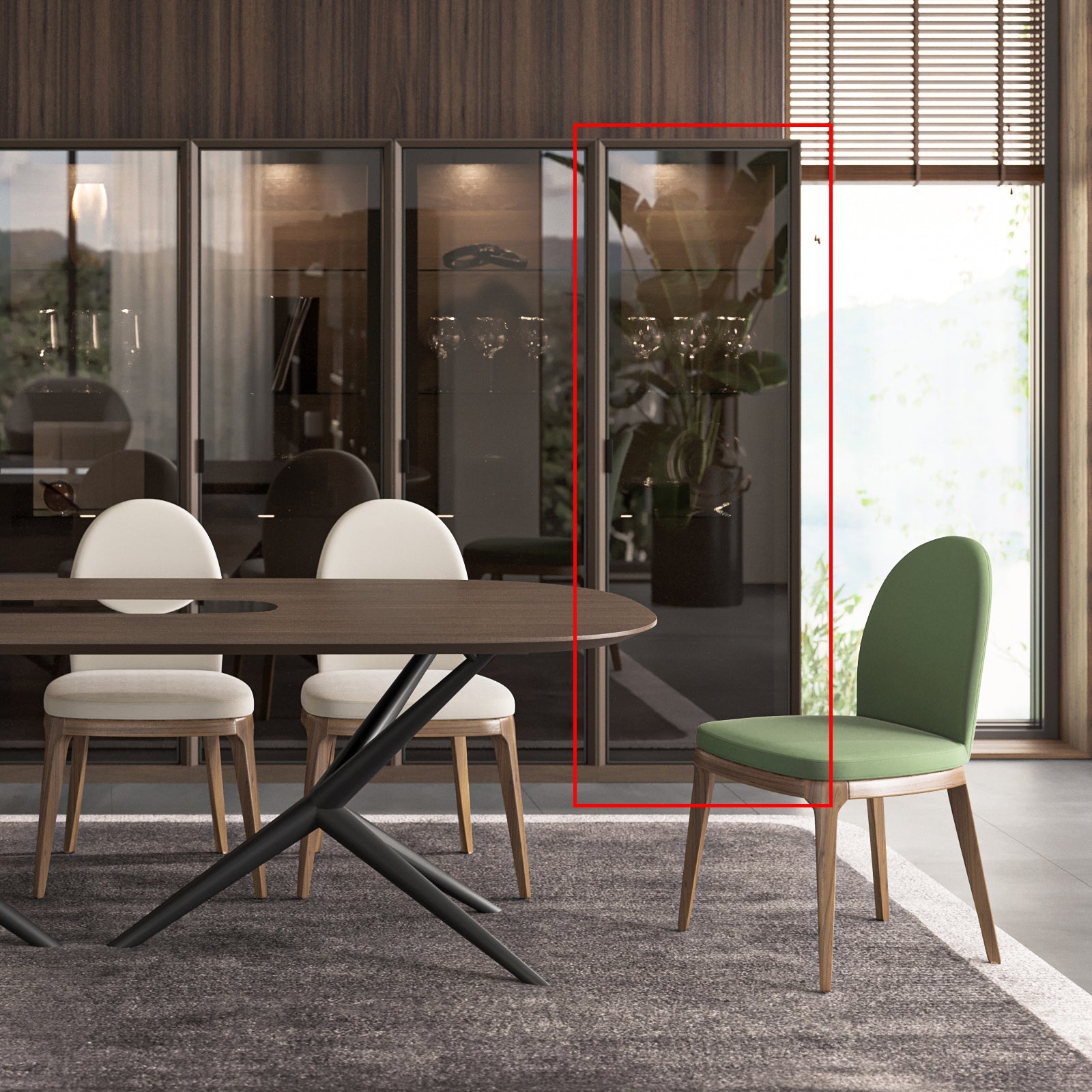 Display Item - Luis Wall Unit Glass Module Luis-GlassNakheel -  DISPLAY ITEM - ebarza Furniture UAE | Shop Modern Furniture in Abu Dhabi & Dubai - مفروشات ايبازرا في الامارات | تسوق اثاث عصري وديكورات مميزة في دبي وابوظبي