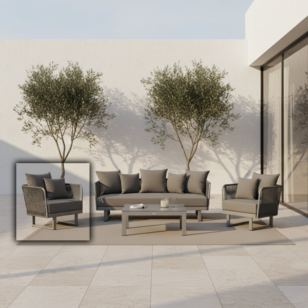 Pre-order 90 Days Delivery Lyon Outdoor Armchair 20810701 -  Outdoor Chairs - ebarza Furniture UAE | Shop Modern Furniture in Abu Dhabi & Dubai - مفروشات ايبازرا في الامارات | تسوق اثاث عصري وديكورات مميزة في دبي وابوظبي