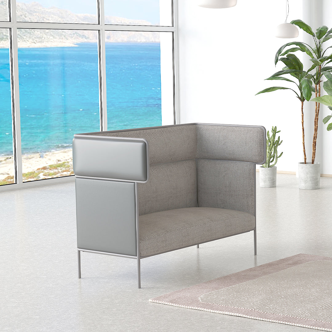 MAX 2-Seater-High Back Sofa -  Sofas - ebarza Furniture UAE | Shop Modern Furniture in Abu Dhabi & Dubai - مفروشات ايبازرا في الامارات | تسوق اثاث عصري وديكورات مميزة في دبي وابوظبي