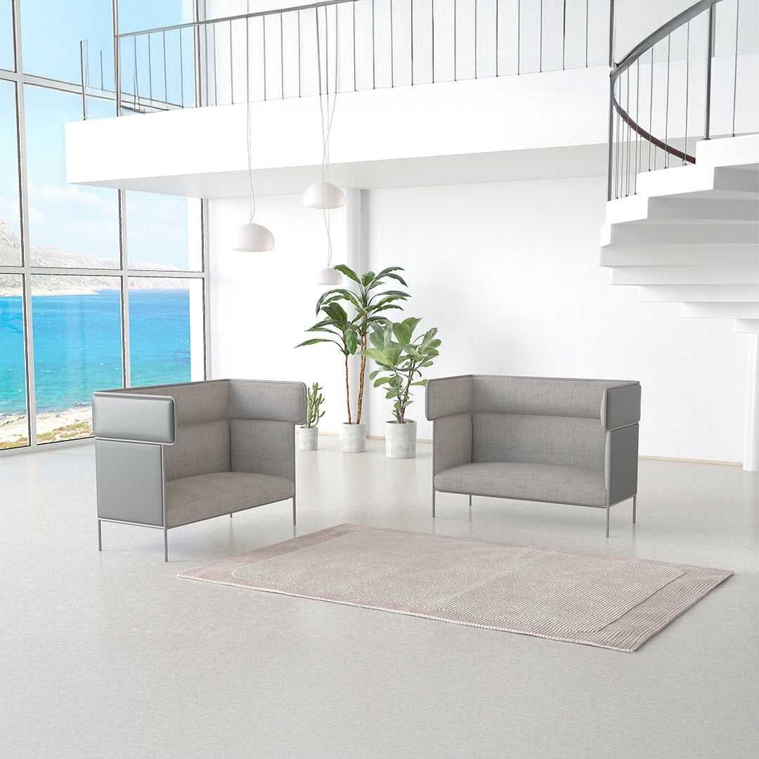 MAX 2-Seater-High Back Sofa -  Sofas - ebarza Furniture UAE | Shop Modern Furniture in Abu Dhabi & Dubai - مفروشات ايبازرا في الامارات | تسوق اثاث عصري وديكورات مميزة في دبي وابوظبي