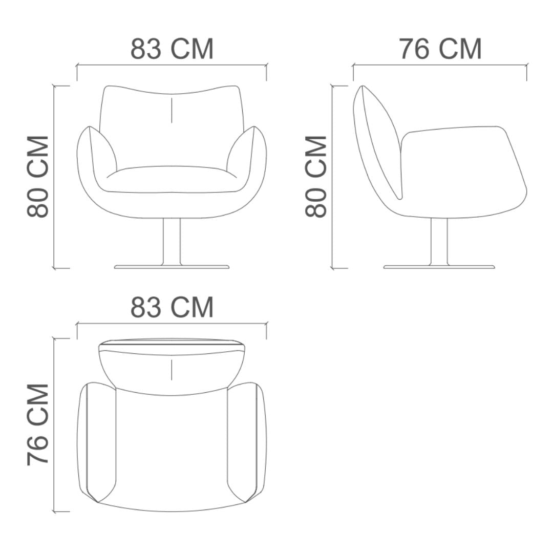 Pre-order 25 Days Delivery MILA Amara Armchair YL-MILA-ARMCHAIR -  Armchairs - ebarza Furniture UAE | Shop Modern Furniture in Abu Dhabi & Dubai - مفروشات ايبازرا في الامارات | تسوق اثاث عصري وديكورات مميزة في دبي وابوظبي