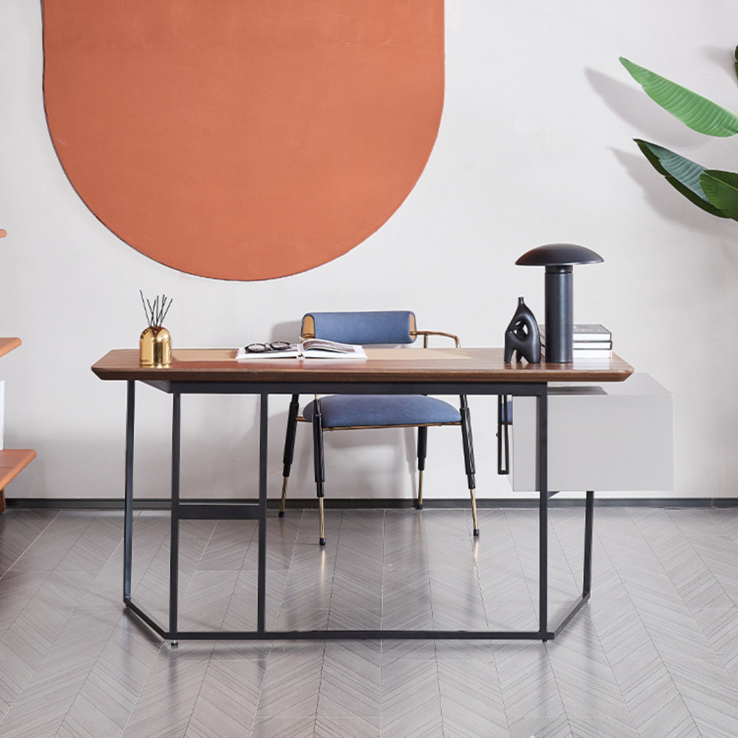Pre-order 25 Days Delivery Eucalyptus Veneer Office/ Dresser MLL-J04 -  Office Desks - ebarza Furniture UAE | Shop Modern Furniture in Abu Dhabi & Dubai - مفروشات ايبازرا في الامارات | تسوق اثاث عصري وديكورات مميزة في دبي وابوظبي
