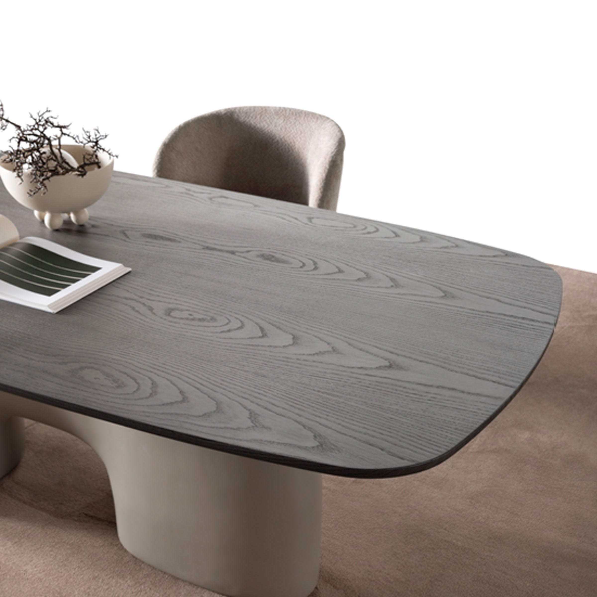 MOON Dining Table SAR-DT12 -  Dining Tables - ebarza Furniture UAE | Shop Modern Furniture in Abu Dhabi & Dubai - مفروشات ايبازرا في الامارات | تسوق اثاث عصري وديكورات مميزة في دبي وابوظبي