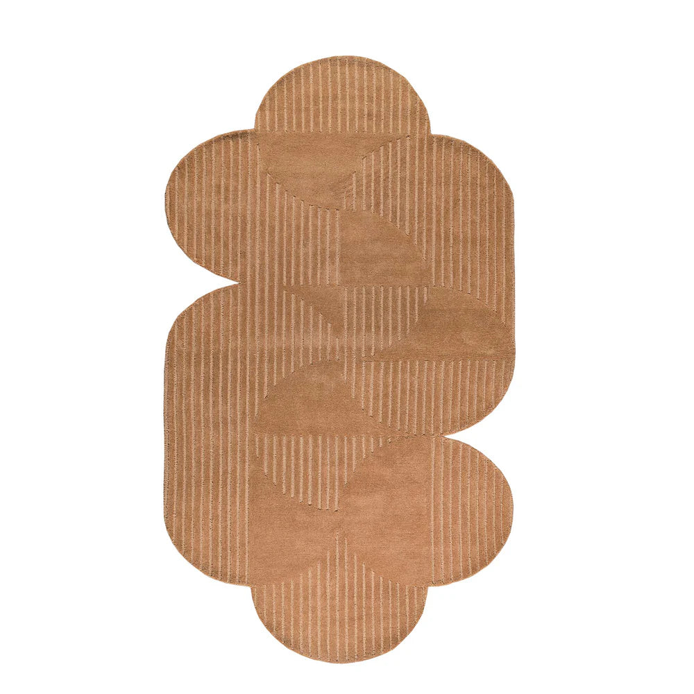 350X100 Cm KALEIDOSCOPE WOOL CLAY COLOR RUG JH-22745 -  Rugs - ebarza Furniture UAE | Shop Modern Furniture in Abu Dhabi & Dubai - مفروشات ايبازرا في الامارات | تسوق اثاث عصري وديكورات مميزة في دبي وابوظبي