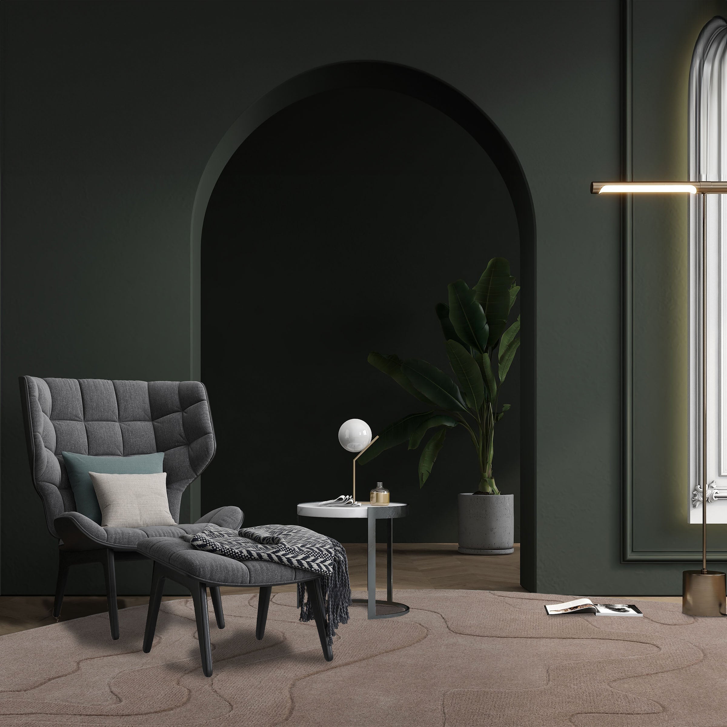 Display Item - 400X350 Cm  WOOL DARK BEIGE Rug JH-22726 Nakheel -  DISPLAY ITEM - ebarza Furniture UAE | Shop Modern Furniture in Abu Dhabi & Dubai - مفروشات ايبازرا في الامارات | تسوق اثاث عصري وديكورات مميزة في دبي وابوظبي