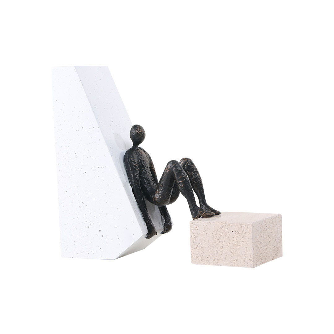 Man Figurine Sculpture - KA4137 -  Home Decor Figurines - ebarza Furniture UAE | Shop Modern Furniture in Abu Dhabi & Dubai - مفروشات ايبازرا في الامارات | تسوق اثاث عصري وديكورات مميزة في دبي وابوظبي