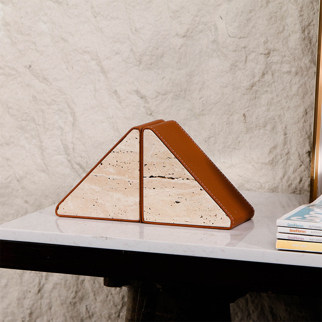 Marble Bookend - KH4008 -  Home Decor Figurines - ebarza Furniture UAE | Shop Modern Furniture in Abu Dhabi & Dubai - مفروشات ايبازرا في الامارات | تسوق اثاث عصري وديكورات مميزة في دبي وابوظبي
