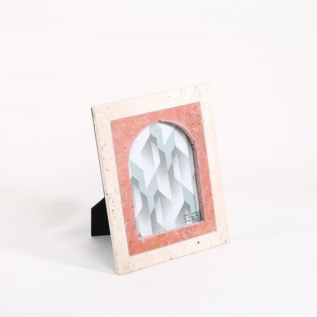 Marble Picture Frame-S - KM3004S -  Home Decor Figurines - ebarza Furniture UAE | Shop Modern Furniture in Abu Dhabi & Dubai - مفروشات ايبازرا في الامارات | تسوق اثاث عصري وديكورات مميزة في دبي وابوظبي