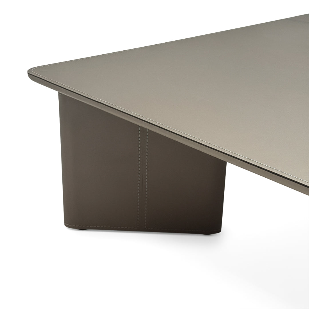 Microfiber Hard Leather Coffee Table CT-251-A -  Coffee tables - ebarza Furniture UAE | Shop Modern Furniture in Abu Dhabi & Dubai - مفروشات ايبازرا في الامارات | تسوق اثاث عصري وديكورات مميزة في دبي وابوظبي