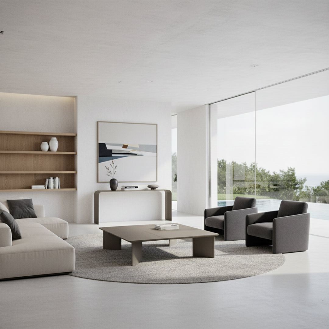 Microfiber Hard Leather Coffee Table CT-251-A -  Coffee tables - ebarza Furniture UAE | Shop Modern Furniture in Abu Dhabi & Dubai - مفروشات ايبازرا في الامارات | تسوق اثاث عصري وديكورات مميزة في دبي وابوظبي