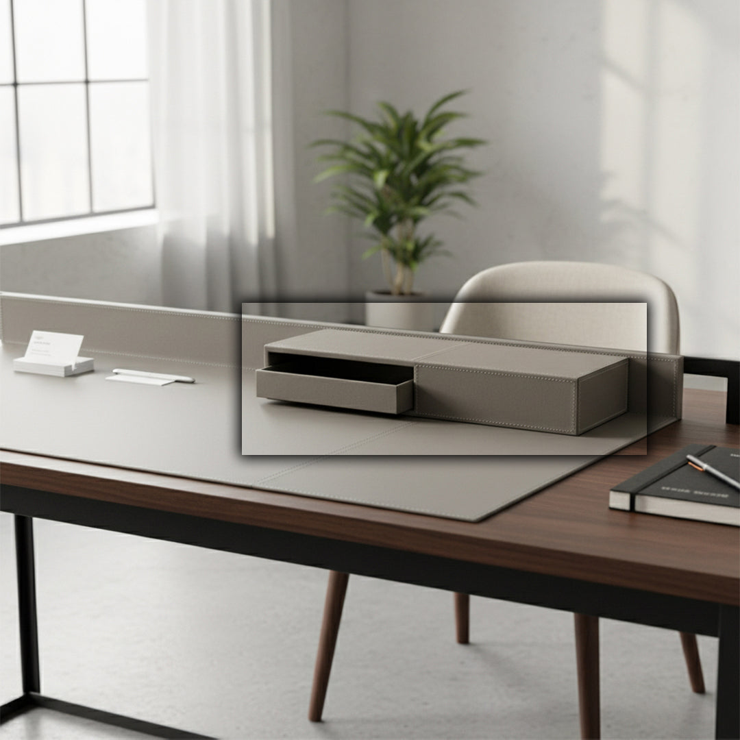 Microfiber Hard Leather Storage Box 259-DR -  Decorative Boxes - ebarza Furniture UAE | Shop Modern Furniture in Abu Dhabi & Dubai - مفروشات ايبازرا في الامارات | تسوق اثاث عصري وديكورات مميزة في دبي وابوظبي