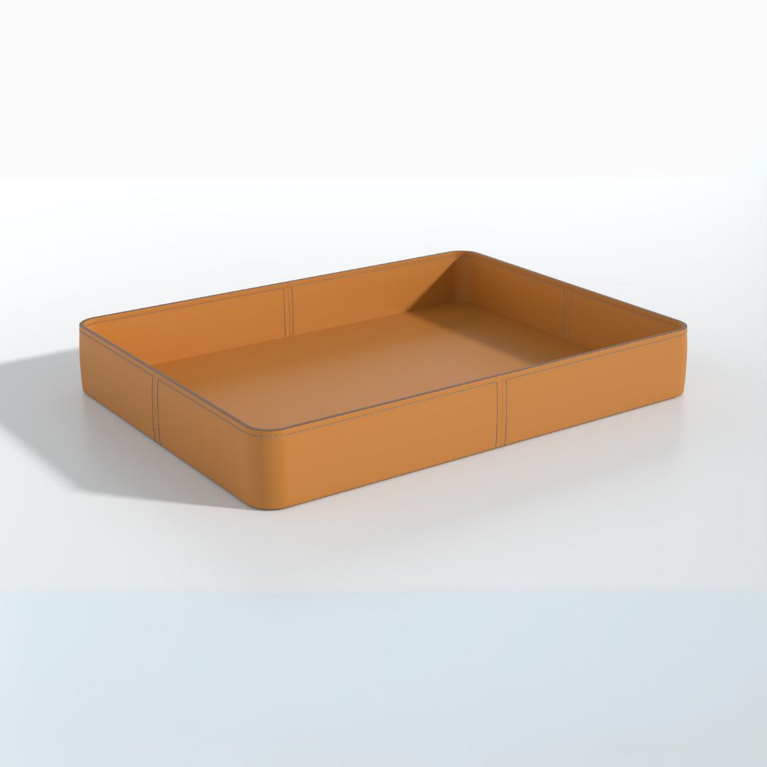 Microfiber Hard Leather Tray 202B-TR