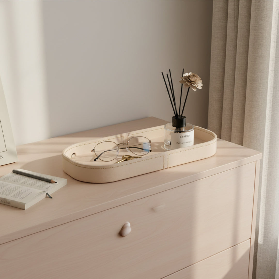 Microfiber Hard Leather Tray TR-252-Q