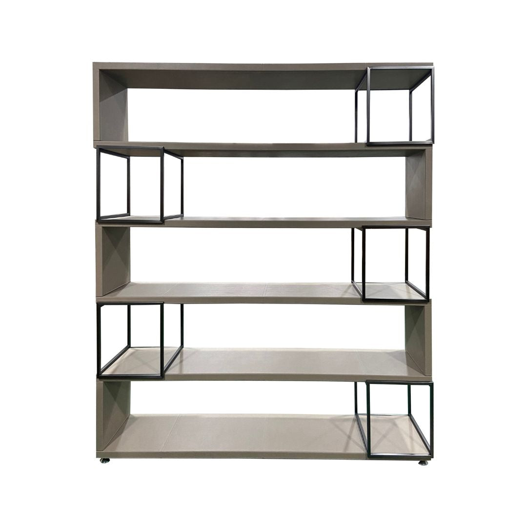 Microfiber hard leather Bookshelf DO-21 -  Bookcases - ebarza Furniture UAE | Shop Modern Furniture in Abu Dhabi & Dubai - مفروشات ايبازرا في الامارات | تسوق اثاث عصري وديكورات مميزة في دبي وابوظبي