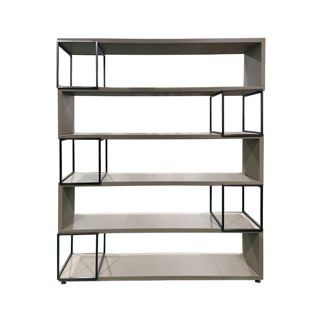 Microfiber hard leather Bookshelf DO-21 -  Bookcases - ebarza Furniture UAE | Shop Modern Furniture in Abu Dhabi & Dubai - مفروشات ايبازرا في الامارات | تسوق اثاث عصري وديكورات مميزة في دبي وابوظبي