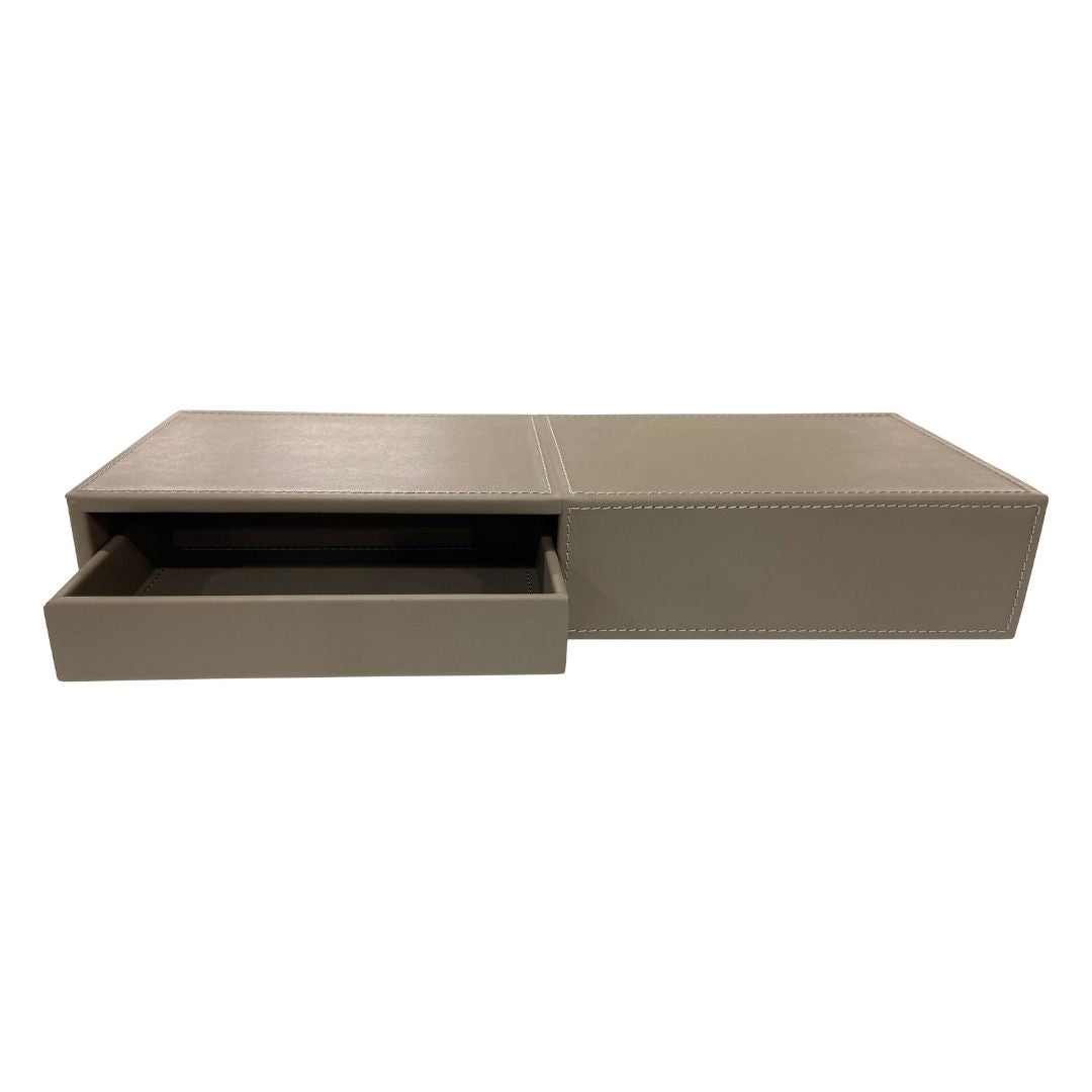 Microfiber Hard Leather Storage Box DR-259-DR -  Decorative Boxes - ebarza Furniture UAE | Shop Modern Furniture in Abu Dhabi & Dubai - مفروشات ايبازرا في الامارات | تسوق اثاث عصري وديكورات مميزة في دبي وابوظبي
