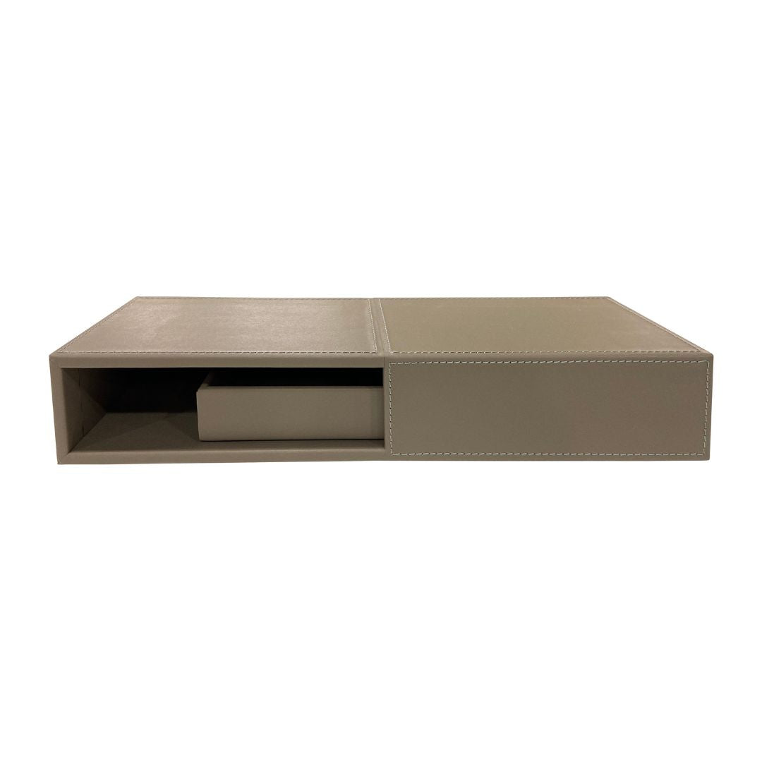 Microfiber Hard Leather Storage Box DR-259-DR -  Decorative Boxes - ebarza Furniture UAE | Shop Modern Furniture in Abu Dhabi & Dubai - مفروشات ايبازرا في الامارات | تسوق اثاث عصري وديكورات مميزة في دبي وابوظبي