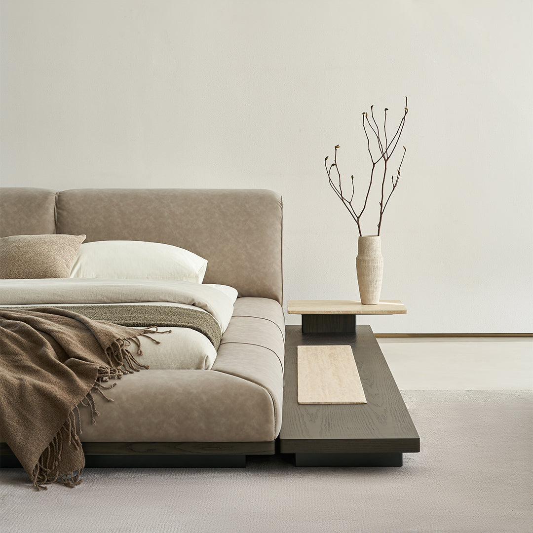 Pre-order 120 Days Delivery Miya King Size Bed - AMBO-C80251 -  Bedsteads - ebarza Furniture UAE | Shop Modern Furniture in Abu Dhabi & Dubai - مفروشات ايبازرا في الامارات | تسوق اثاث عصري وديكورات مميزة في دبي وابوظبي