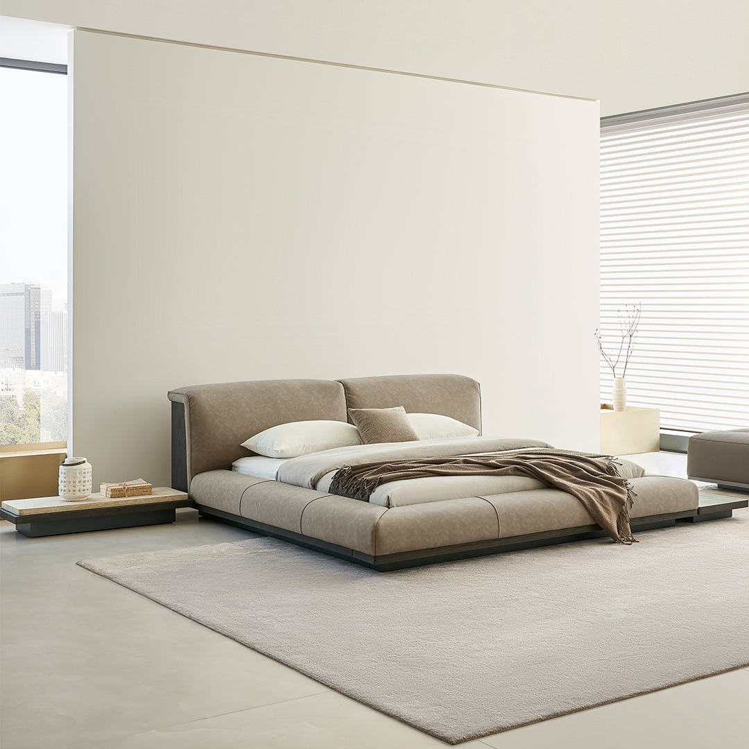 Pre-order 120 Days Delivery Miya King Size Bed - AMBO-C80251 -  Bedsteads - ebarza Furniture UAE | Shop Modern Furniture in Abu Dhabi & Dubai - مفروشات ايبازرا في الامارات | تسوق اثاث عصري وديكورات مميزة في دبي وابوظبي