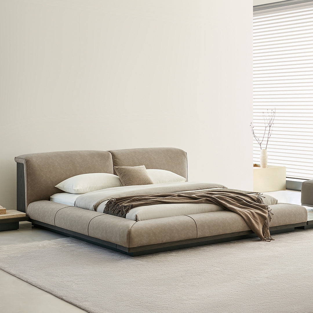 Pre-order 120 Days Delivery Miya King Size Bed - AMBO-C80251 -  Bedsteads - ebarza Furniture UAE | Shop Modern Furniture in Abu Dhabi & Dubai - مفروشات ايبازرا في الامارات | تسوق اثاث عصري وديكورات مميزة في دبي وابوظبي