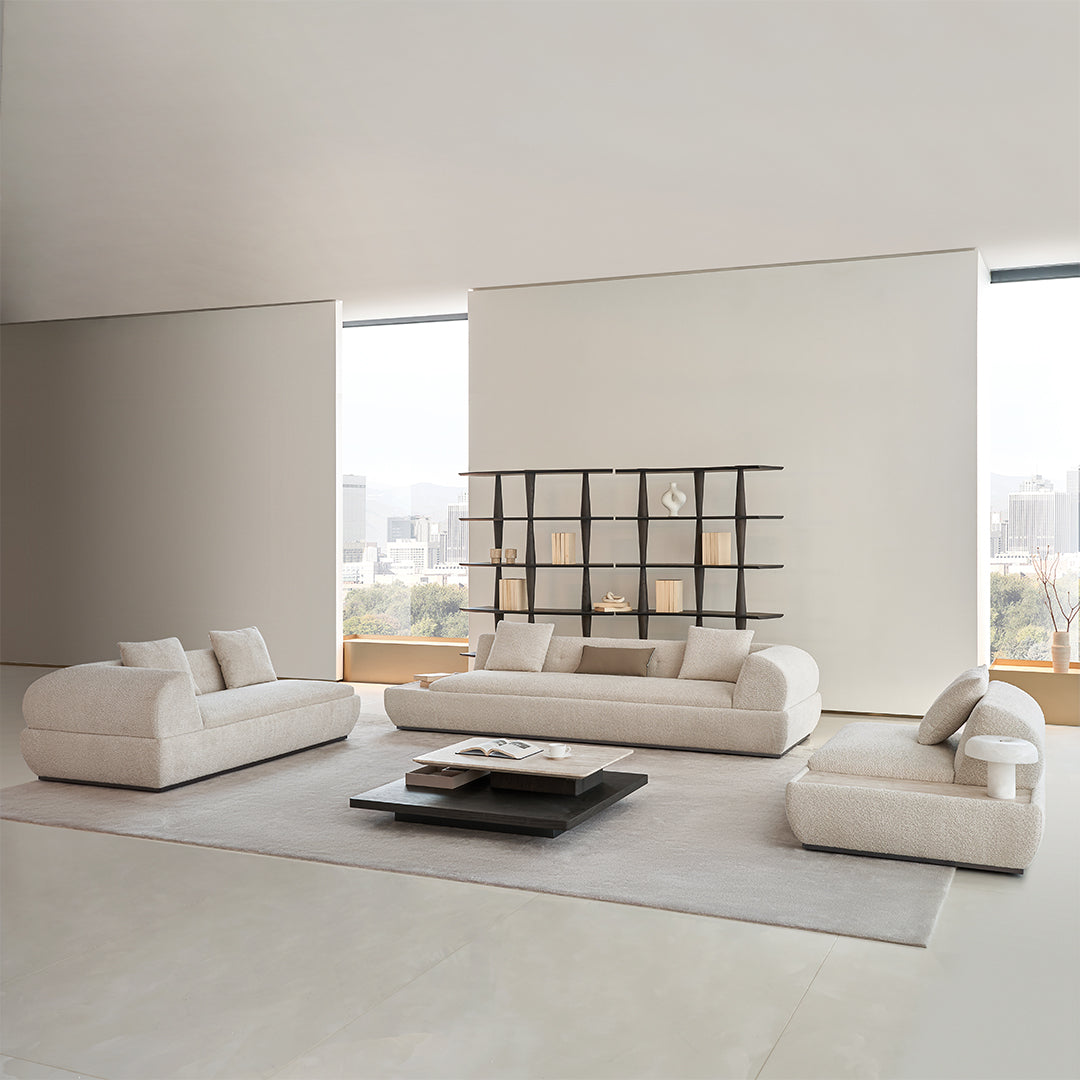 Miya Travertine Coffee Table - BMBO-BJ80350Y -  Coffee tables - ebarza Furniture UAE | Shop Modern Furniture in Abu Dhabi & Dubai - مفروشات ايبازرا في الامارات | تسوق اثاث عصري وديكورات مميزة في دبي وابوظبي