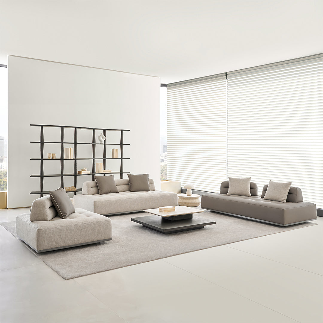 Miya Travertine Coffee Table - BMBO-BJ80350Y -  Coffee tables - ebarza Furniture UAE | Shop Modern Furniture in Abu Dhabi & Dubai - مفروشات ايبازرا في الامارات | تسوق اثاث عصري وديكورات مميزة في دبي وابوظبي