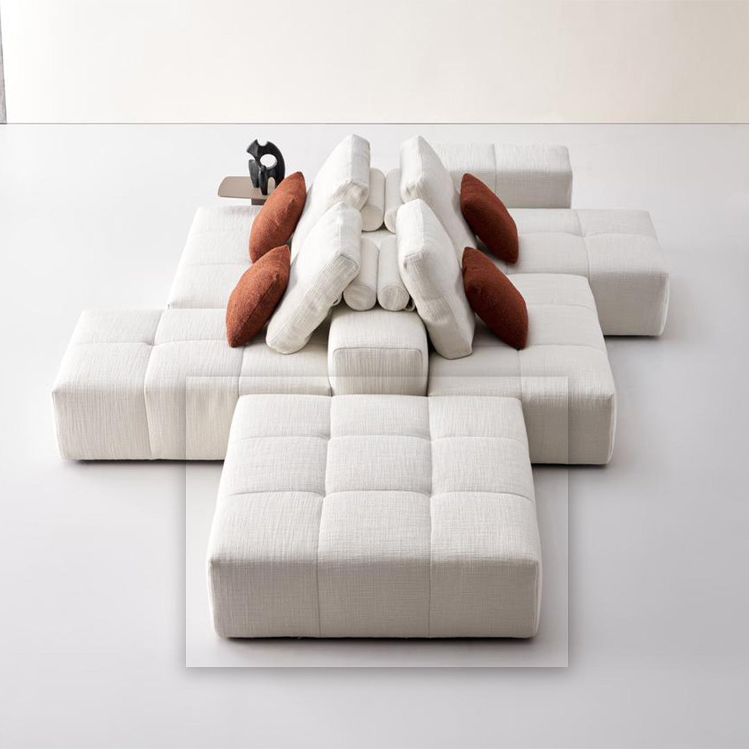 120x120 Puzzle Modular Square Sofa - SF080 -  Sofas - ebarza Furniture UAE | Shop Modern Furniture in Abu Dhabi & Dubai - مفروشات ايبازرا في الامارات | تسوق اثاث عصري وديكورات مميزة في دبي وابوظبي