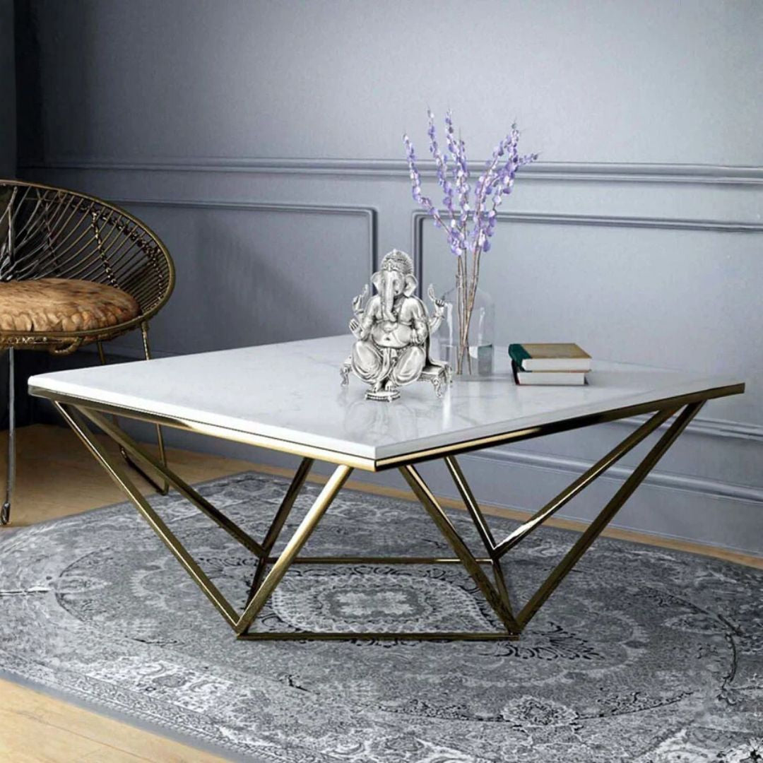 Natural Marble & Stainless Steel Table Bp8809B-G