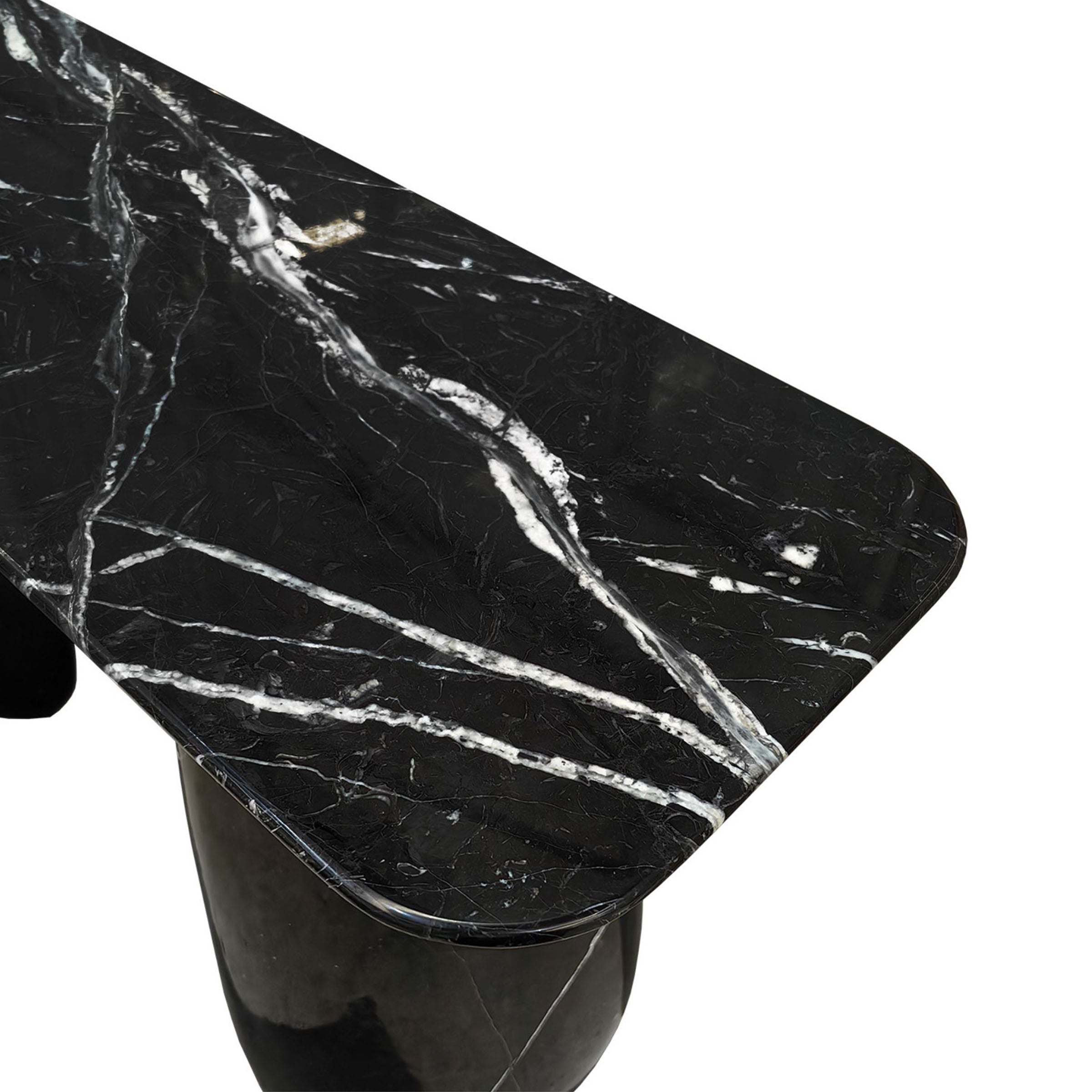 Lisbon Nero Marquina Console Table - 495DTN -  Consoles - ebarza Furniture UAE | Shop Modern Furniture in Abu Dhabi & Dubai - مفروشات ايبازرا في الامارات | تسوق اثاث عصري وديكورات مميزة في دبي وابوظبي